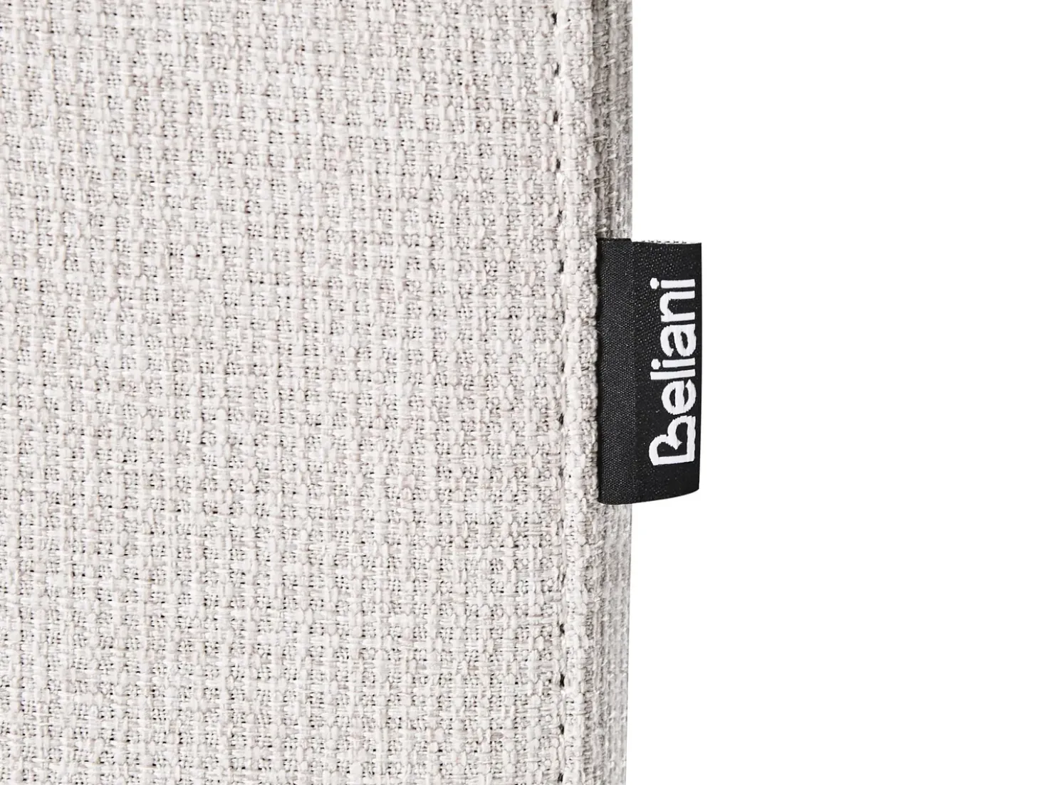 Divano angolare reclinabile manuale 5 posti ROKKE Tessuto Beige chiaro con porta USB Lato Sinistro