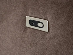 Outlet Beliani Divano angolare reclinabile elettrico 5 posti ROKKE Tessuto con porta USB Lato Sinistro Marrone