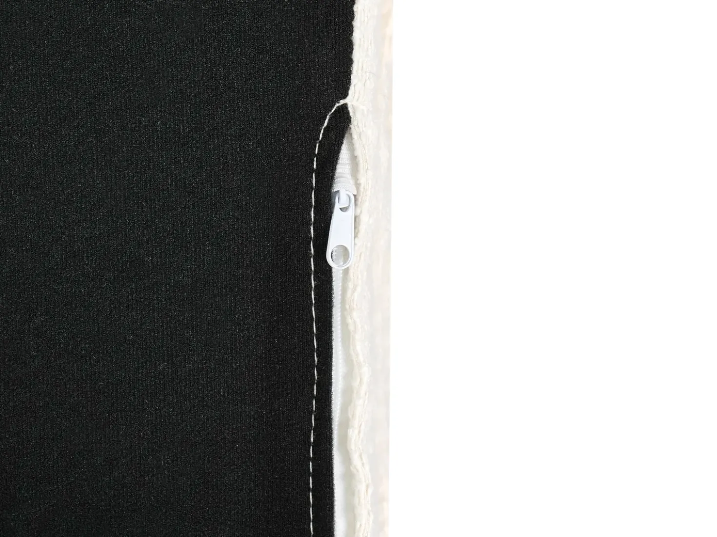 Divano angolare RENDERS Bouclé Bianco sporco Lato Sinistro