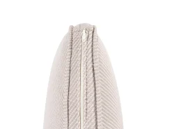 Beliani Divano da giardino a forma di U 6 posti OMEGANA Modulare Rattan sintetico (PE) Beige chiaro Beige Nero