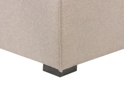 Online Beliani Divano da giardino con pouf 4 posti AREZZO Modulare Beige Beige Nero