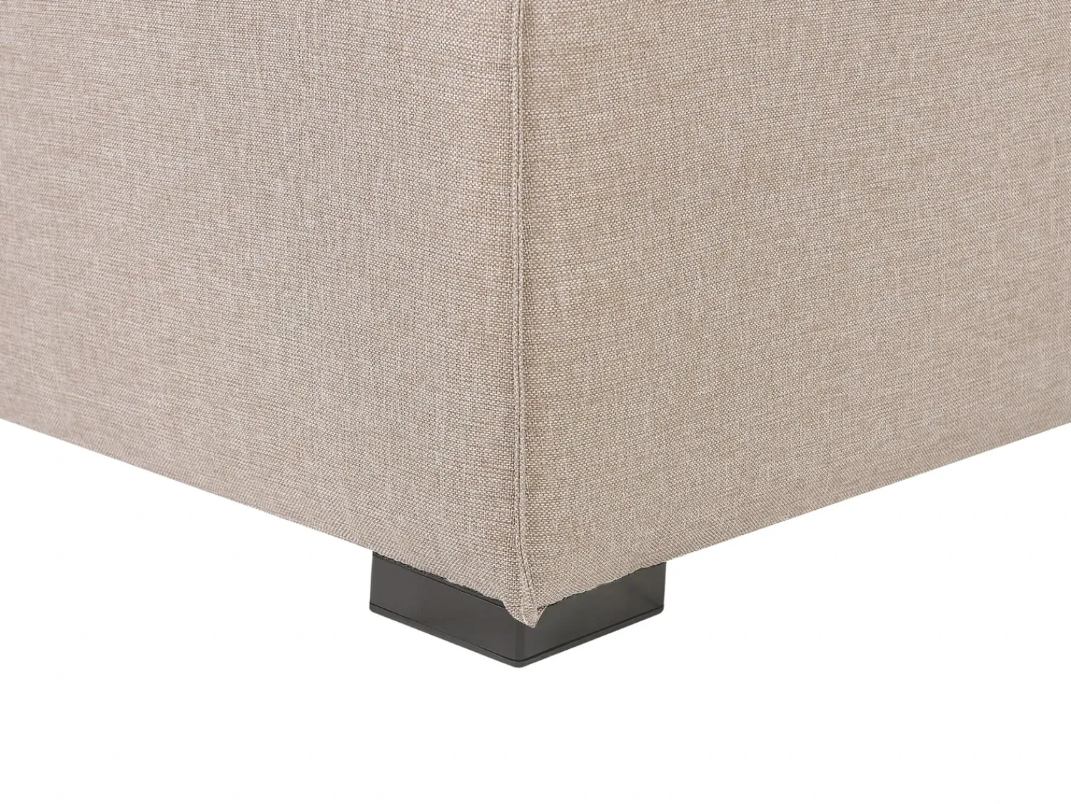 Online Beliani Divano da giardino con pouf 4 posti AREZZO Modulare Beige Beige Nero