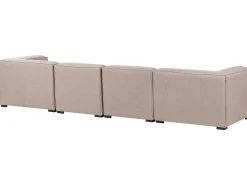 Online Beliani Divano da giardino con pouf 4 posti AREZZO Modulare Beige Beige Nero