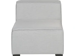 Discount Beliani Divano da giardino con pouf 4 posti AREZZO Modulare Grigio chiaro Grigio Nero