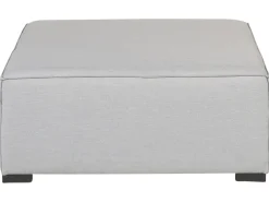 Discount Beliani Divano da giardino con pouf 4 posti AREZZO Modulare Grigio chiaro Grigio Nero