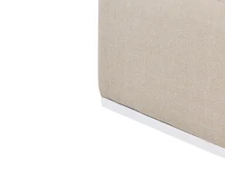 Discount Beliani Divano da giardino con pouf 7 posti BATTIFOLLO Modulare Beige Bianco Beige