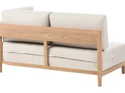 Outlet Beliani Divano da giardino con tavolo 2 posti SAMPIERI Metallo Marrone chiaro Beige Marrone