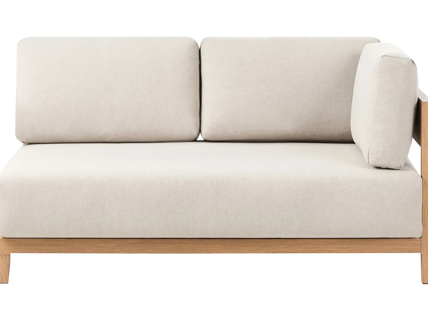 Outlet Beliani Divano da giardino con tavolo 2 posti SAMPIERI Metallo Marrone chiaro Beige Marrone
