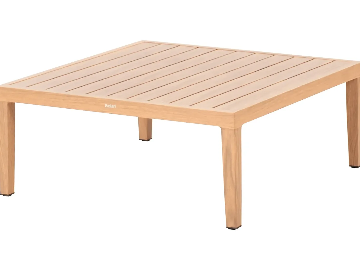 Outlet Beliani Divano da giardino con tavolo 2 posti SAMPIERI Metallo Marrone chiaro Beige Marrone