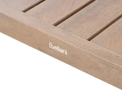 Discount Beliani Divano da giardino con tavolo 2 posti SAMPIERI Metallo Marrone Beige Marrone