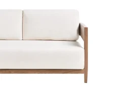 Discount Beliani Divano da giardino con tavolo 2 posti SAMPIERI Metallo Marrone Beige Marrone