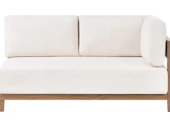 Discount Beliani Divano da giardino con tavolo 2 posti SAMPIERI Metallo Marrone Beige Marrone