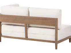 Discount Beliani Divano da giardino con tavolo 2 posti SAMPIERI Metallo Marrone Beige Marrone