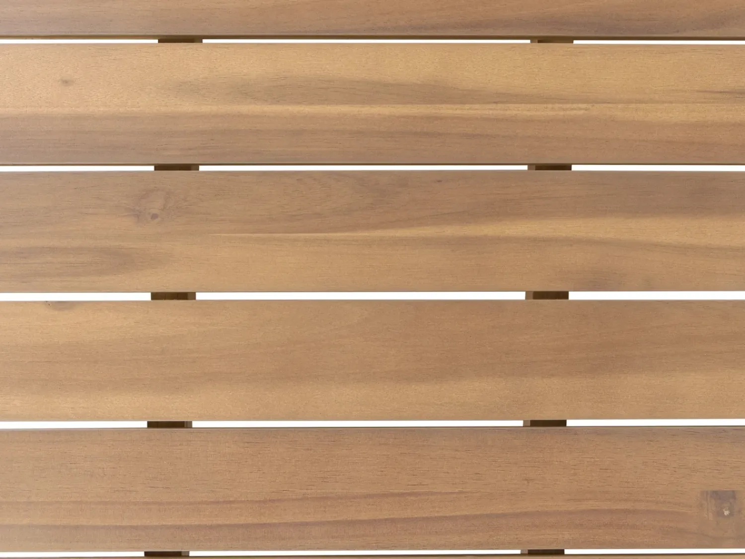 Discount Beliani Divano da giardino con tavolo 4 posti NUMANA Legno d'acacia Bianco sporco Bianco Marrone