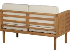 Online Beliani Divano da giardino 2 posti BARATTI Legno d'acacia Marrone Beige Marrone