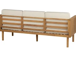 Online Beliani Divano da giardino 3 posti BARATTI Legno d'acacia Marrone Beige Marrone