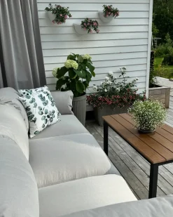 Clearance Beliani Divano da giardino 3 posti ESPERIA Metallo Grigio Grigio Nero