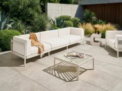 Sale Beliani Divano da giardino 3 posti FERRETTI chiaro Beige