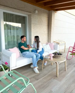 Sale Beliani Divano da giardino 3 posti FERRETTI chiaro Beige