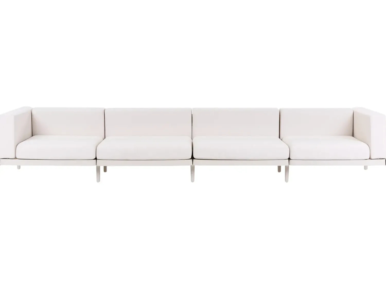 Outlet Beliani Divano da giardino 4 posti FERRETTI chiaro Beige