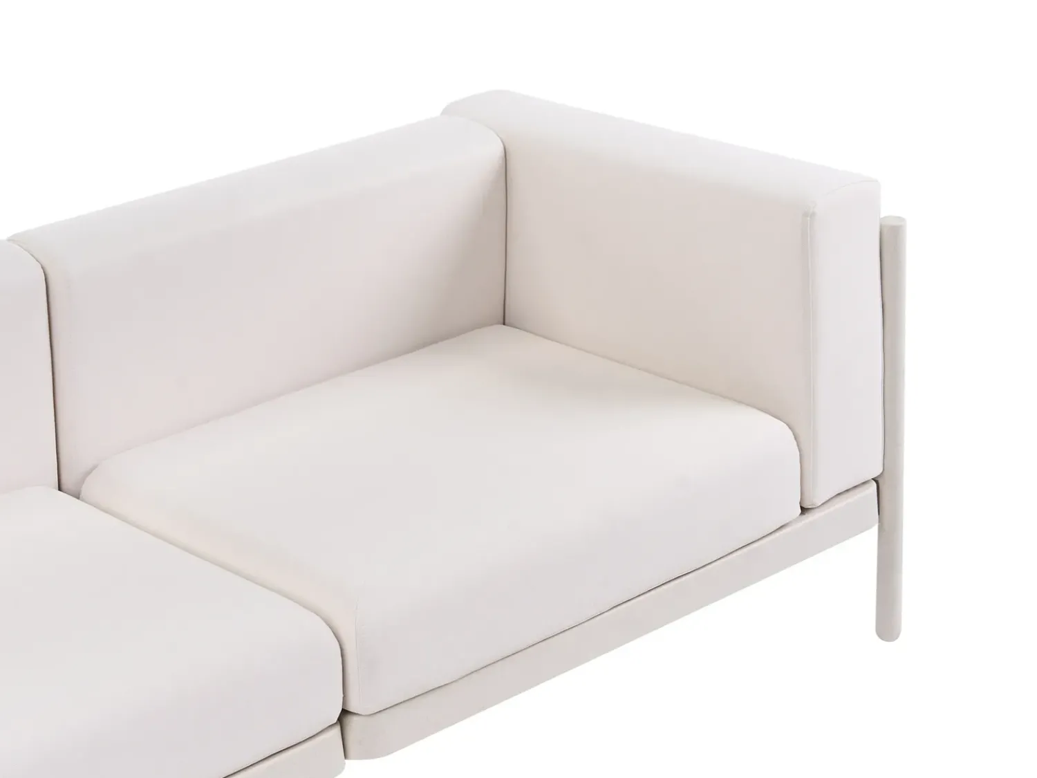 Outlet Beliani Divano da giardino 4 posti FERRETTI chiaro Beige