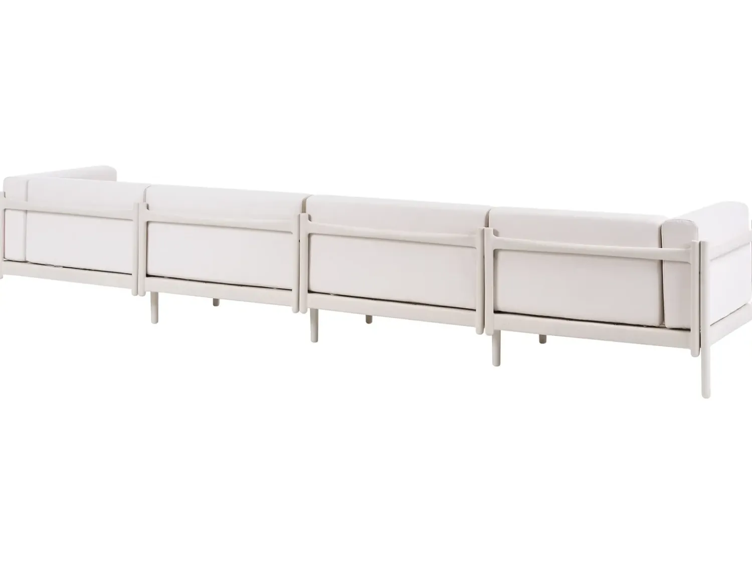 Outlet Beliani Divano da giardino 4 posti FERRETTI chiaro Beige