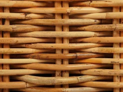 Outlet Beliani Divano da giardino 3 posti FORLI Rattan Naturale Bianco Marrone