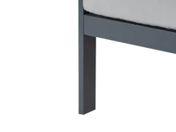 Discount Beliani Divano da giardino 3 posti KIATO Metallo scuro Grigio