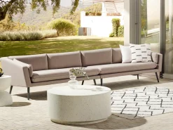 Hot Beliani Divano da giardino 4 posti LORETELLO Beige Beige Grigio
