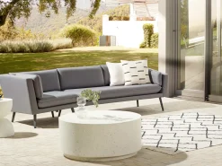 Hot Beliani Divano da giardino 3 posti LORETELLO Grigio