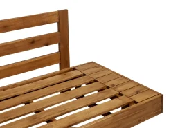 Discount Beliani Divano da giardino 2 posti MARETTIMO Legno di acacia certificato Marrone Bianco Marrone