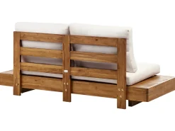 Discount Beliani Divano da giardino 2 posti MARETTIMO Legno di acacia certificato Marrone Bianco Marrone
