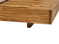 Discount Beliani Divano da giardino 2 posti MARETTIMO Legno di acacia certificato Marrone Bianco Marrone