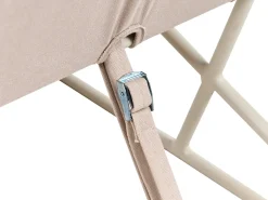Outlet Beliani Divano da giardino 2 posti PICO Metallo chiaro Beige