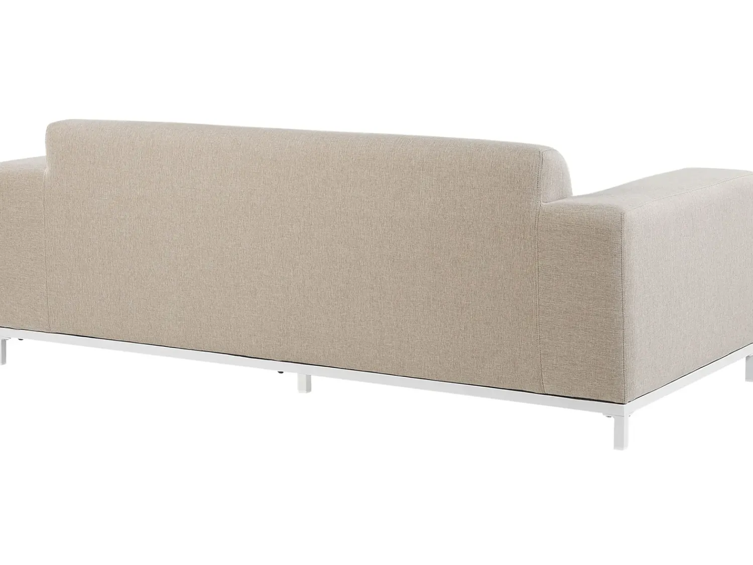 Hot Beliani Divano da giardino 2 posti ROVIGO Beige Bianco Beige