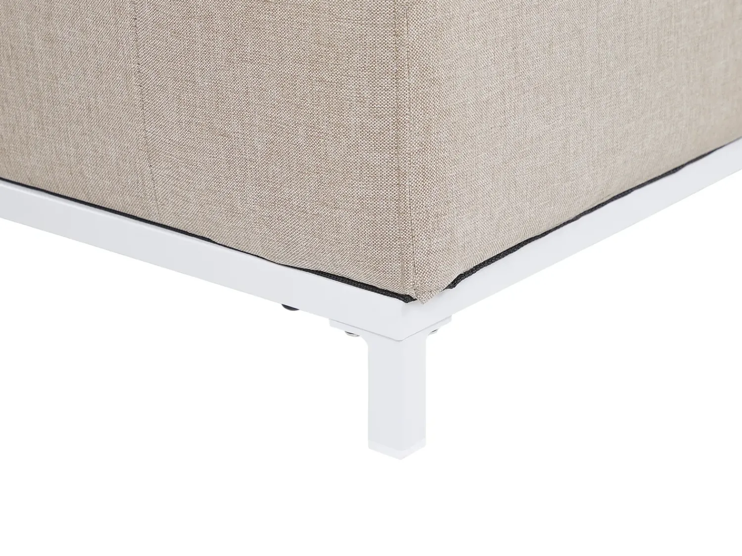 Hot Beliani Divano da giardino 2 posti ROVIGO Beige Bianco Beige