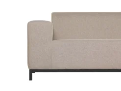 Discount Beliani Divano da giardino 2 posti ROVIGO Beige Beige Nero