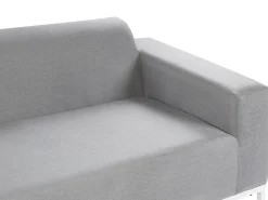 Hot Beliani Divano da giardino 2 posti ROVIGO Grigio chiaro Bianco Grigio