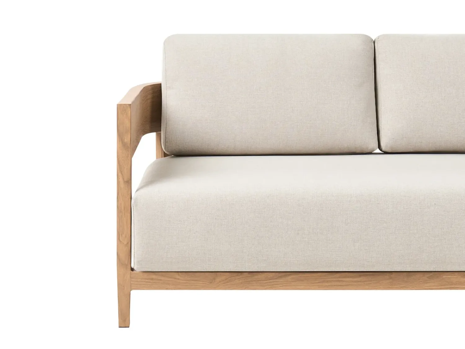 Clearance Beliani Divano da giardino 3 posti SAMPIERI Metallo Marrone chiaro Beige Marrone
