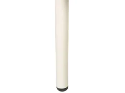Outlet Beliani Divano da giardino 3 posti SENISE Metallo Grigio Bianco Grigio