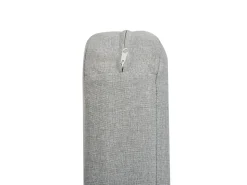 Outlet Beliani Divano da giardino 3 posti SENISE Metallo Grigio Bianco Grigio
