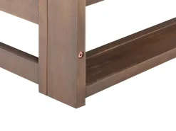 Sale Beliani Divano da giardino 2 posti TRANI Modulare Legno di acacia certificato Marrone scuro Beige Grigio Marrone