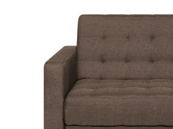 Sale Beliani Divano letto angolare modulare 4 posti ABERDEEN Tessuto Marrone scuro Marrone Argento