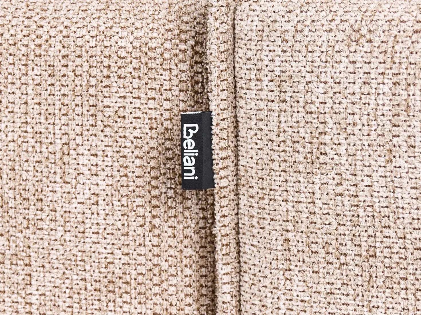 Divano letto angolare 3 posti EDANE Tessuto Beige con contenitore Lato destro