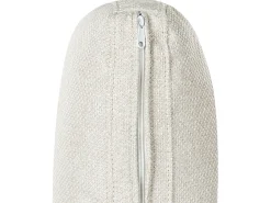 Divano letto angolare 4 posti INNVIK Tessuto Beige chiaro con contenitore Lato Sinistro