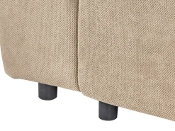 Divano letto angolare 3 posti INNVIK Tessuto Marrone con contenitore Lato destro