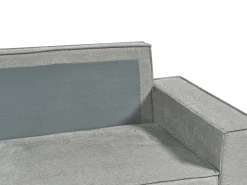 New Beliani Divano letto angolare 3 posti KARILA Tessuto con contenitore Grigio