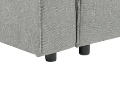 New Beliani Divano letto angolare 3 posti KARILA Tessuto con contenitore Grigio