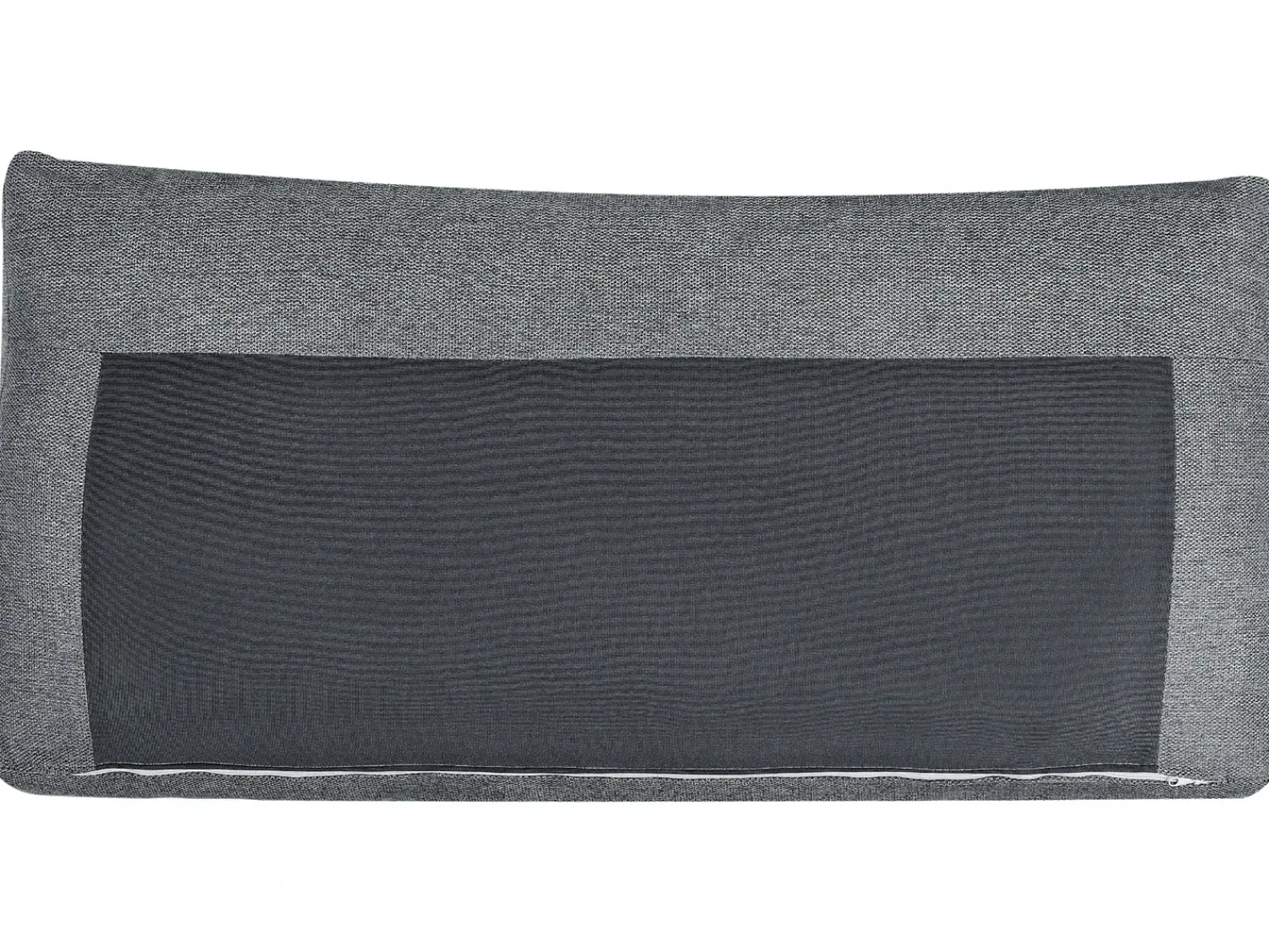 Clearance Beliani Divano letto angolare 3 posti KARILA Tessuto scuro con contenitore Grigio