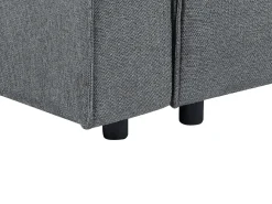 Hot Beliani Divano letto angolare 3 posti KARILA Tessuto scuro con contenitore Grigio